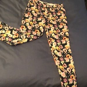 H&M Floral Slacks